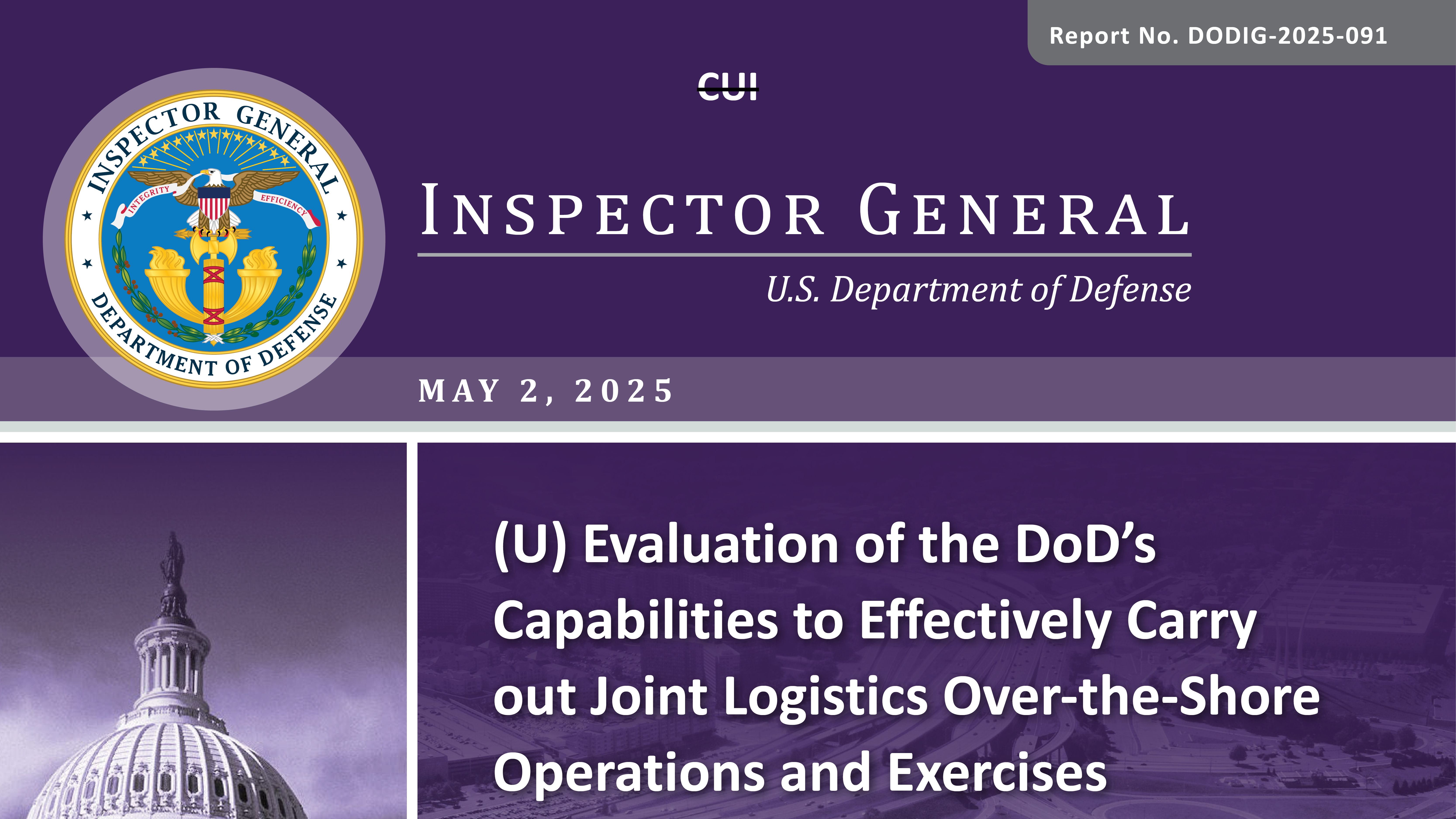 Evaluation of the DoD’s Capabilities